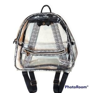 Betsy Johnson Clear See through  Backpack